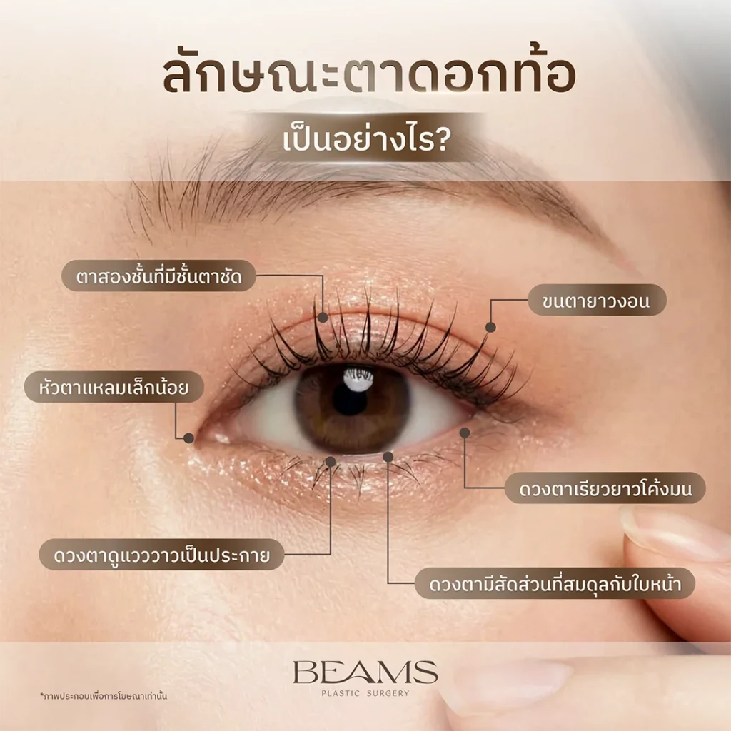 ลักษณะตาดอกท้อ